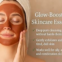 EcoVista arcilla roja comestible: máscara facial para limpieza profunda.