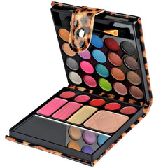 ECVTOP 20-color eyeshadow palette swatches show versatile gold to blue shades