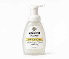 ECZEMA HONEY – botella espumosa para limpieza suave de manos.