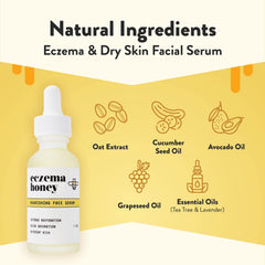 ECZEMA HONEY Nourishing Face Serum drops on skin delivering lightweight hydration
