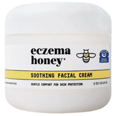 ECZEMA HONEY soothing cream jar showing the lightweight texture for all-day comfort.