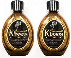 Ed Hardy Coconut Kisses bottle front showing hydration-rich formula for smooth, even tanning