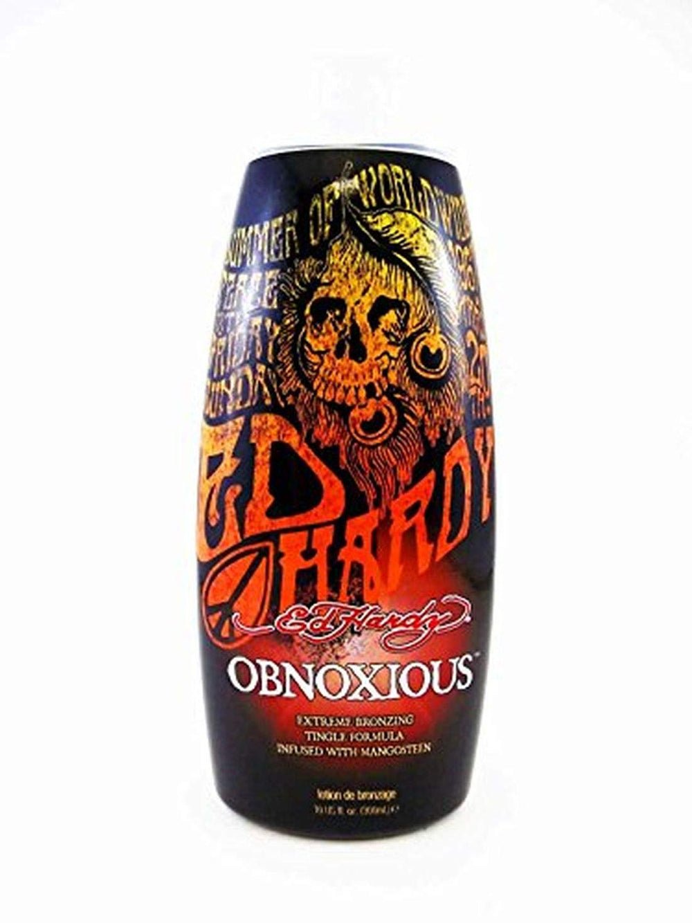 ED HARDY Obnoxious Extreme Bronceador con Efecto Hormigueante para un bronceado intenso y piel hidratada.