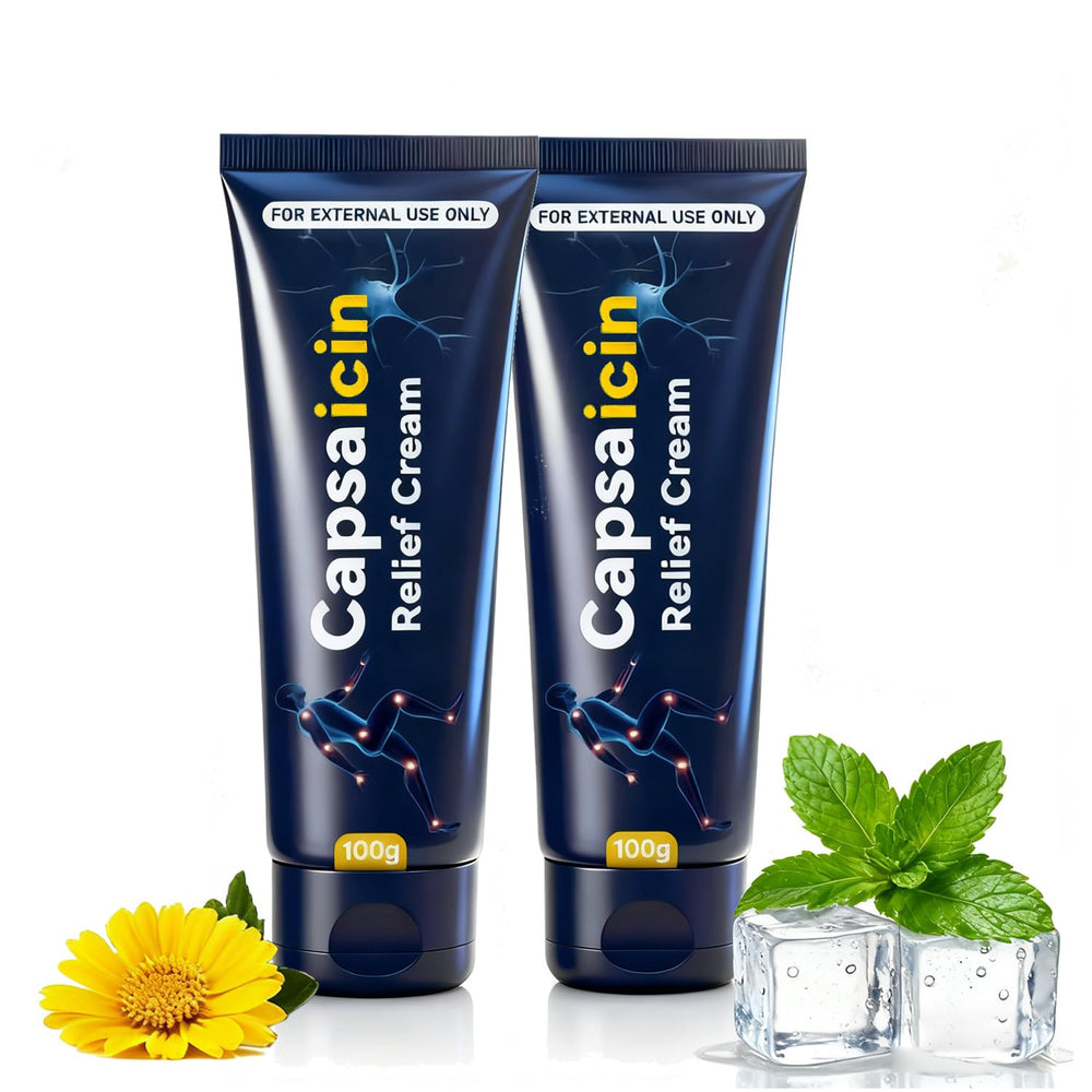 EdenEdges Capsa Neuropathy Cream bottle for targeted relief in hands and feet.