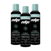 Edge Shave Gel for Men cooling eucalyptus and tea tree tripack provides a refreshing shave