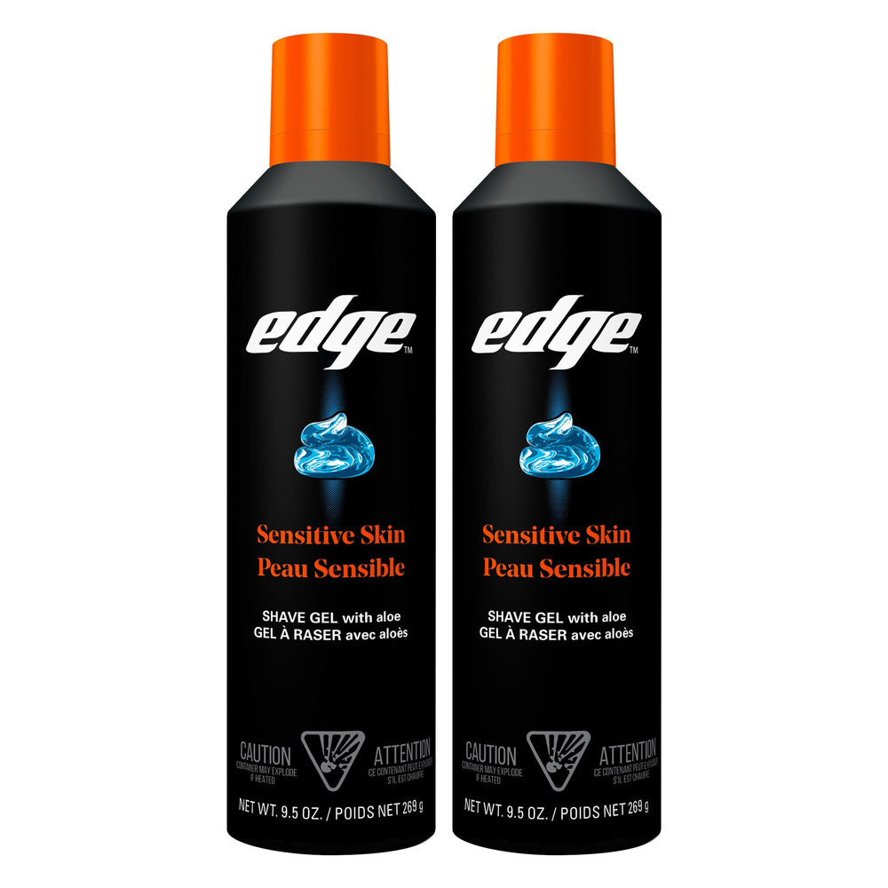 Edge shaving gel for men 9.5oz bottle pour enhances control for a smooth shave
