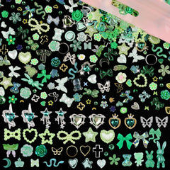 Edittime adornos de resina mariposa, ideal para toques delicados en uñas.