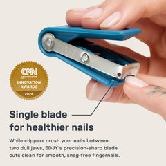 EDJY fingernail cutter ergonomic lever enhances control during trimming