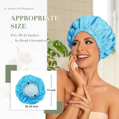 Edoneery elastic-band design secures the cap for long or voluminous hair.