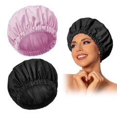 Gorro de ducha Edoneery impermeable mantiene el cabello seco durante la ducha.