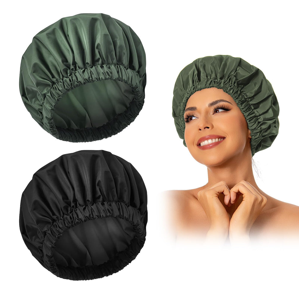 Edoneery Gorro de Ducha Grande protege el cabello durante la ducha