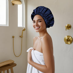 Gorro Edoneery para spa, ideal para cuidados sin salpicaduras.
