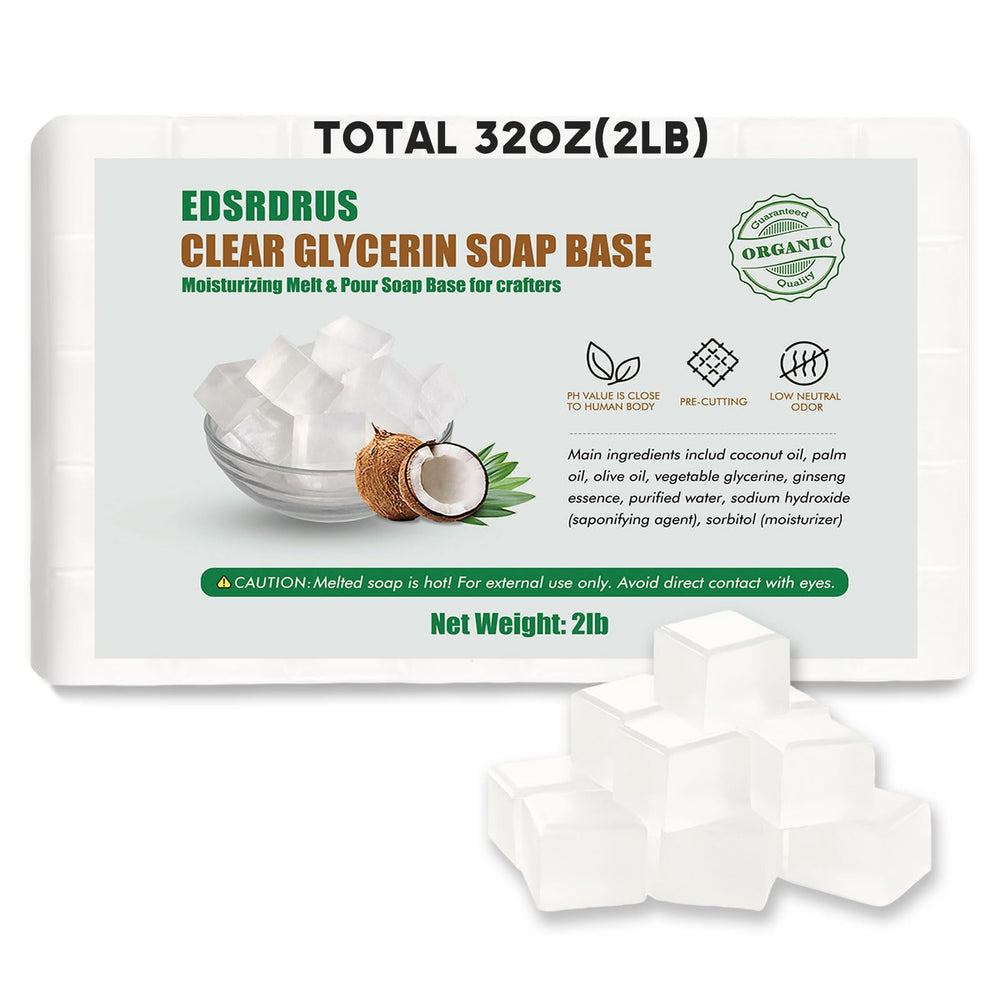 Base de glicerina transparente EDSRDRUS para manualidades de jabón