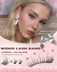 Eefofnn invisible band lashes hide the band for a flawless finish.
