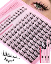 Eefofnn manga lash clusters kit with fairy spiky lashes 8-16mm for bold, wearable drama.