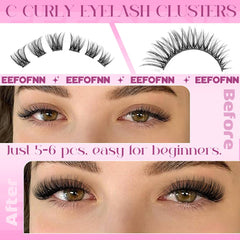 Eefofnn soft feather-like fibers providing lightweight wear and flutter