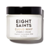 Eight Saints Cloud Whip bottle close-up demonstrating antioxidant-rich daytime skincare
