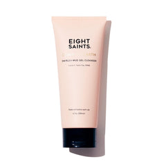 Eight Saints Down To Earth Mud Gel Face Wash bottle close-up for gentle cleansing.