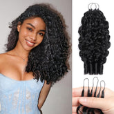 EINbeauty 16-inch Burmese curly crochet hair bundles for a natural look and easy installation