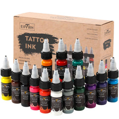 EIPTWH set tinta tatuaje 14 colores, 15 ml, ideal para delinear y sombrear.