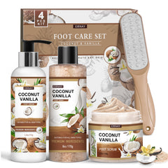 EIRNAY coconut-vanilla foot soak salts for soft, refreshed feet