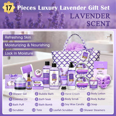EIRNAY lavender bath bomb and hand cream bundle for soothing baths.
