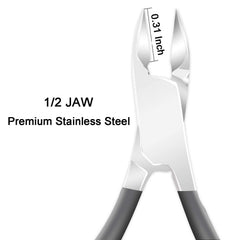 Ejiubas cuticle trimmer jaw closeup showing sharp cutting edge.