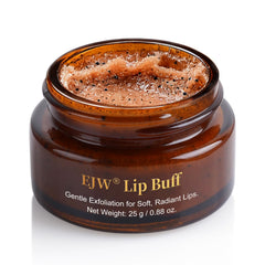 EJW Triple-Action Lip Scrub with brown sugar exfoliation for smoother lips