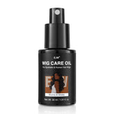 EJW Wig Treatment Oil Spray bottle shows argan, coconut, and jojoba for frizz control