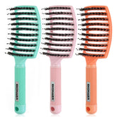 EKONAER 3 Pack vented brush with curved head for fast drying