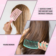 EKONAER nylon pins detangle thick hair without snagging
