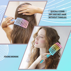 EKONAER vented detangler speeds drying and reduces heat exposure
