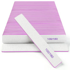 Ekrnlyi nail files with 100/180 grit dual-sided for versatile shaping.