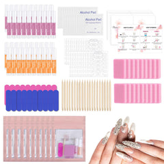 ELALRAU kit de herramientas para uñas 20p, compacto, ideal para viajes y retoque rápido.
