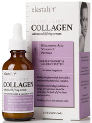 Elastalift Collagen Serum, frasco de aplicación suave para uso diario cómodo.