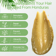 Close-up of Batana oil texture highlighting deep conditioning for damaged hair