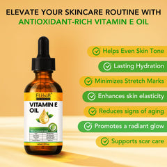 ELBBUB Vitamin E Oil applied to the face for gentle smoothing