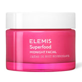 ELEMIS Midnight Facial bottle pour shows a lightweight overnight gel-cream for refreshed skin.