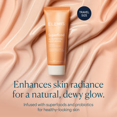 ELEMIS Superfood Glow Priming Moisturizer swirl demonstrates creamy texture and smooth blend
