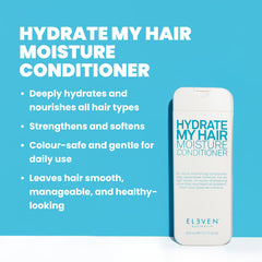 ELEVEN AUSTRALIA Hydrate My Hair avocado oil detail emphasizes deep conditioning