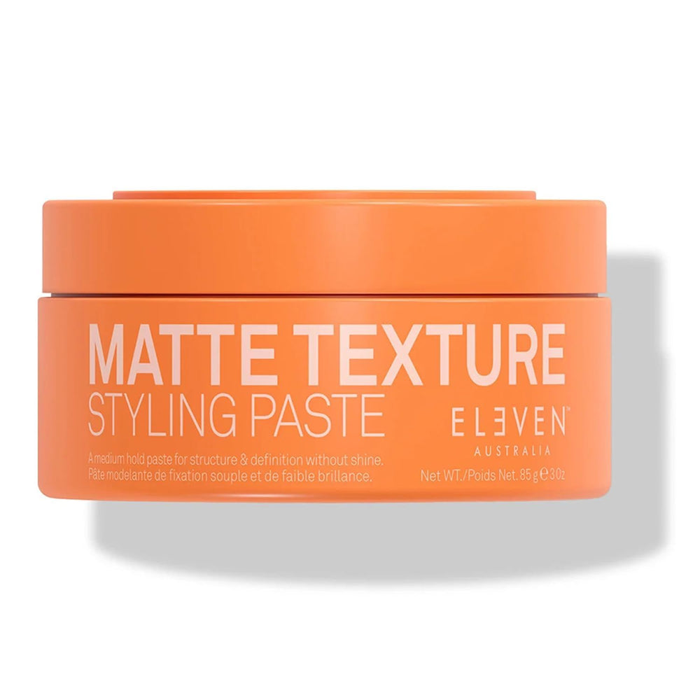 ELEVEN AUSTRALIA Matte Texture Styling Paste jar with flexible hold for short hair.
