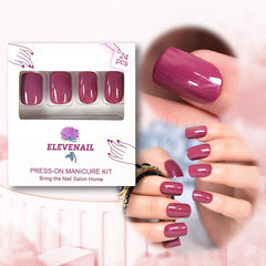 Elevenail press-on nails kit with tools for quick at-home manicures