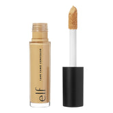 e.l.f. 16HR Camo Concealer Deep Caramel bottle-pour demonstrating precise application