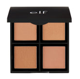e.l.f. Paleta bronceadora con efecto bronceado suave para rostro y mejillas.