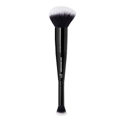 e.l.f. Complexion Duo Brush used for foundation application delivering a seamless airbrushed finish