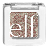 e.l.f. Fine as Fleck glitter eyeshadow closeup showing sparkling glitter particles for dazzling lids
