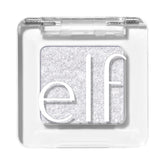 e.l.f. Fine as Fleck glitter eyeshadow swatch on lid for a sheer sparkle
