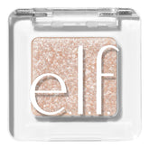 e.l.f. Fine as Fleck Glitter Eyeshadow White Hot swatch for sheer sparkle.