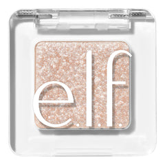 e.l.f. Fine as Fleck Glitter Eyeshadow White Hot swatch for sheer sparkle.