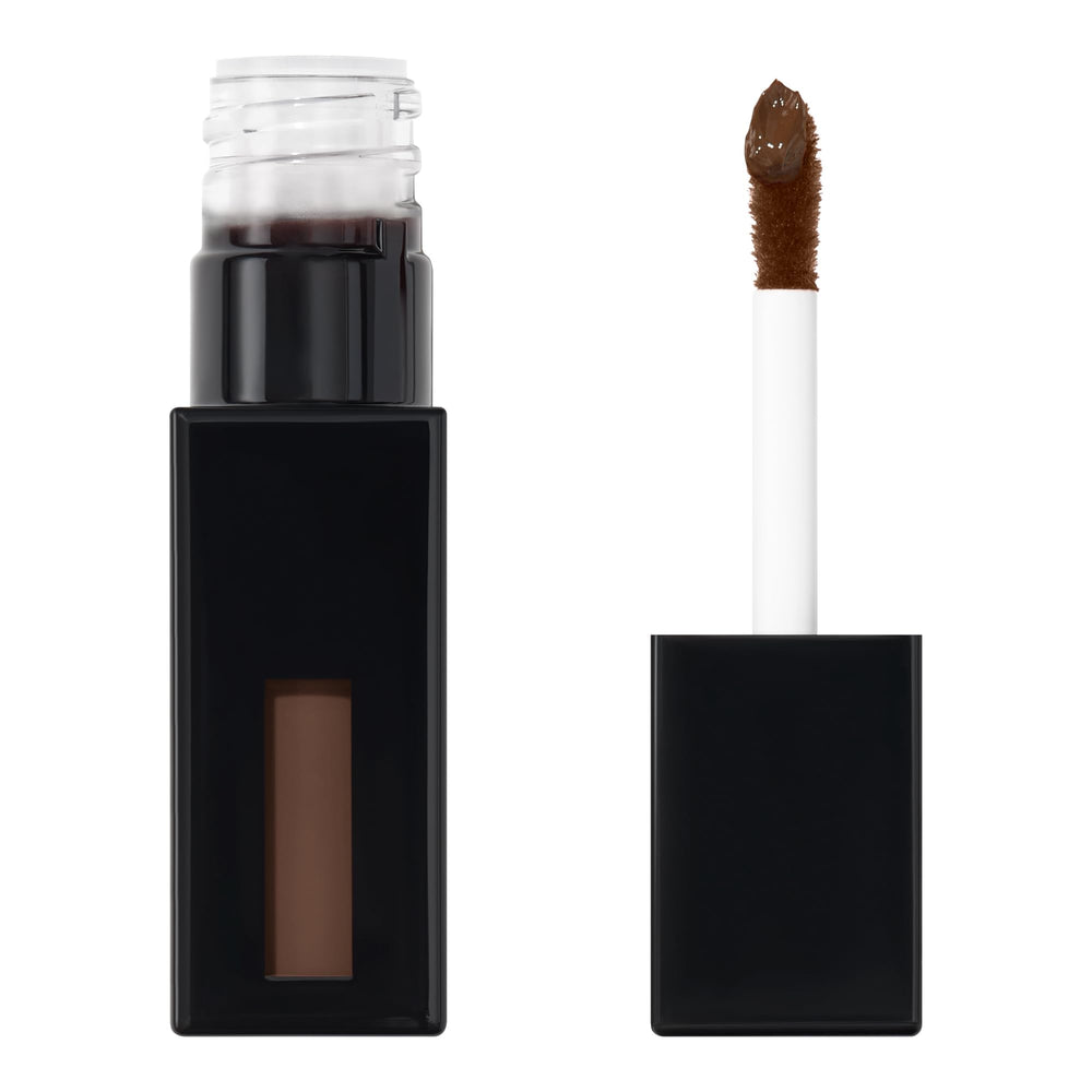e.l.f. Glossy Lip Stain Cinnamon Dreamz packaging highlights vegan formula and travel-friendly design.